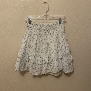 Floral mini skirt